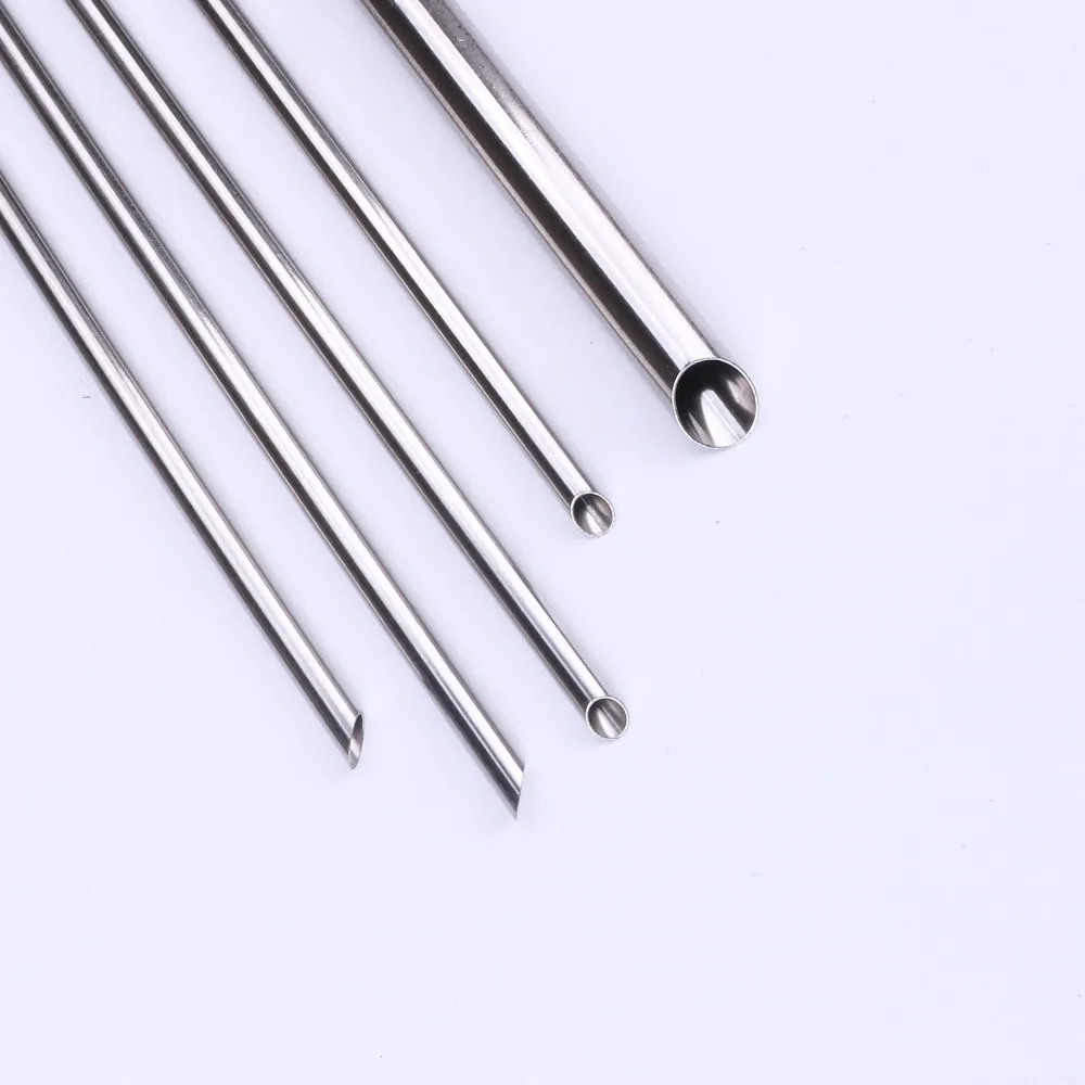 

7 Pcs Reusable Drinking Straw High Quality 304 Stainless Steel Metal Straw with Cleaner Brush For Mugs