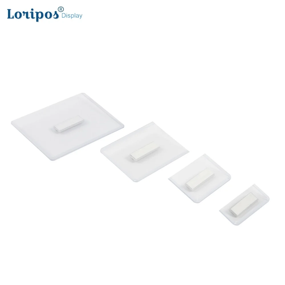 

Hard Pvc Card Protector Clear Immunization Record Card Holder Horizontal Badge Name Tags Clear Pvc Sleeve for Events Travel
