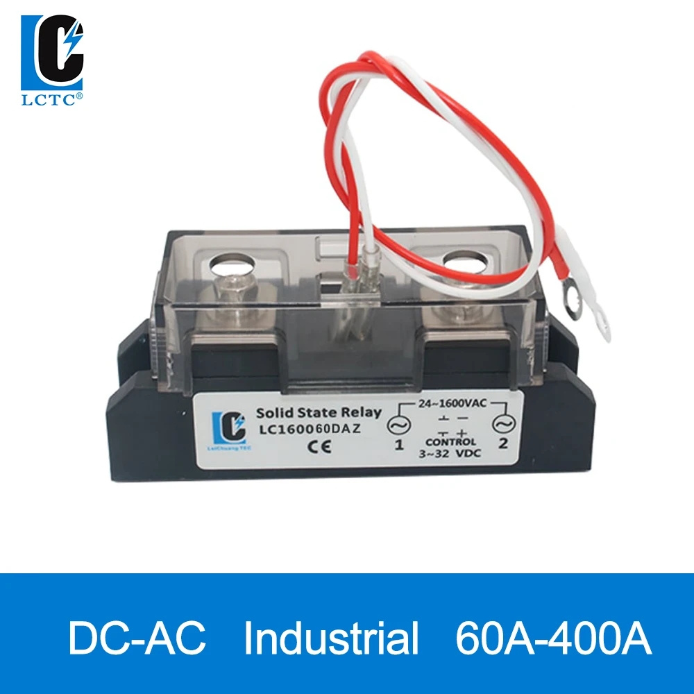 

Industrial SSR DC-AC 60A 100AA 200A 300A 400A duty Solid State Relay regul relay control high power industri singl phase modul