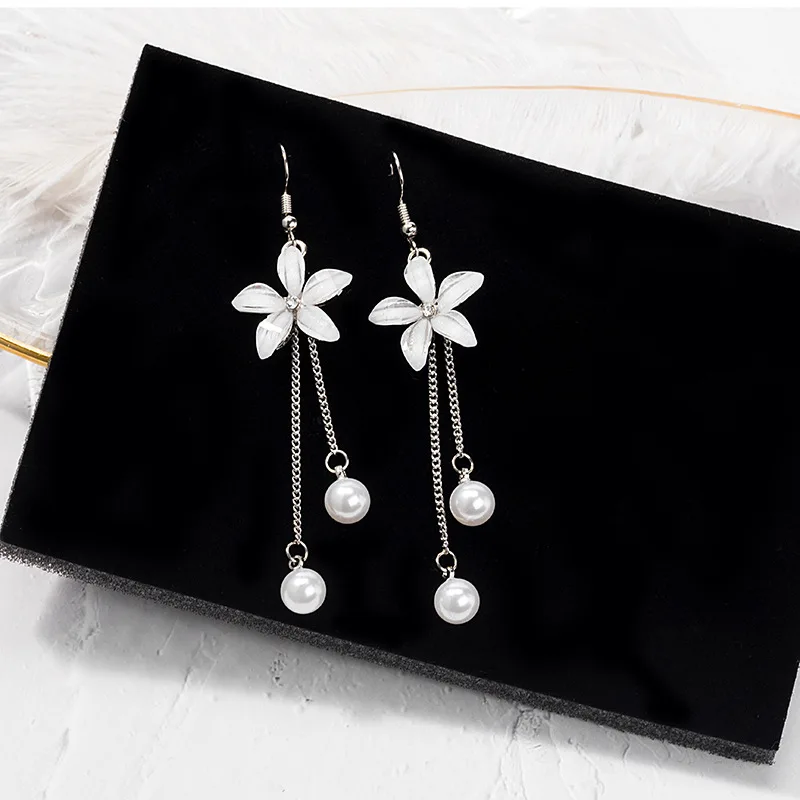 Женский небольшой свежий белый лепесток круг Форма Цветка удобный простой