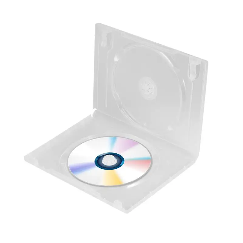 6 шт. диск CD коробка для хранения прозрачный DVD Чехол Органайзер компакт дисков