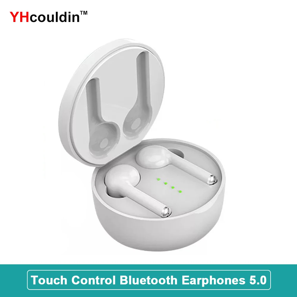 Беспроводной Bluetooth наушники с сенсорным управлением TWS 5,0 с зарядным чехлом всплывающее окно Магнитная контактная гарнитура для Android Iphone