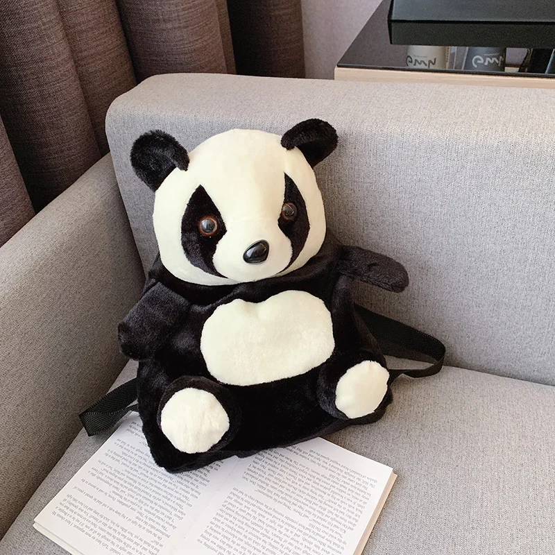 Плюшевые рюкзаки с животными для взрослых и детей мультяшная панда кукла