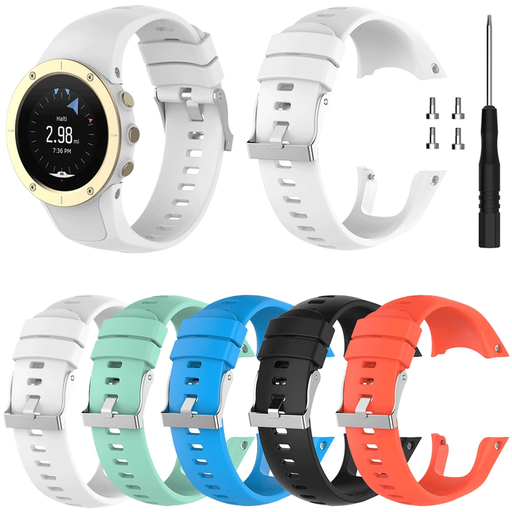 

Sport Rubber Band For SUUNTO Spartan Trainer / Trainer Wrist HR Silicone Strap Bracelet Replacement