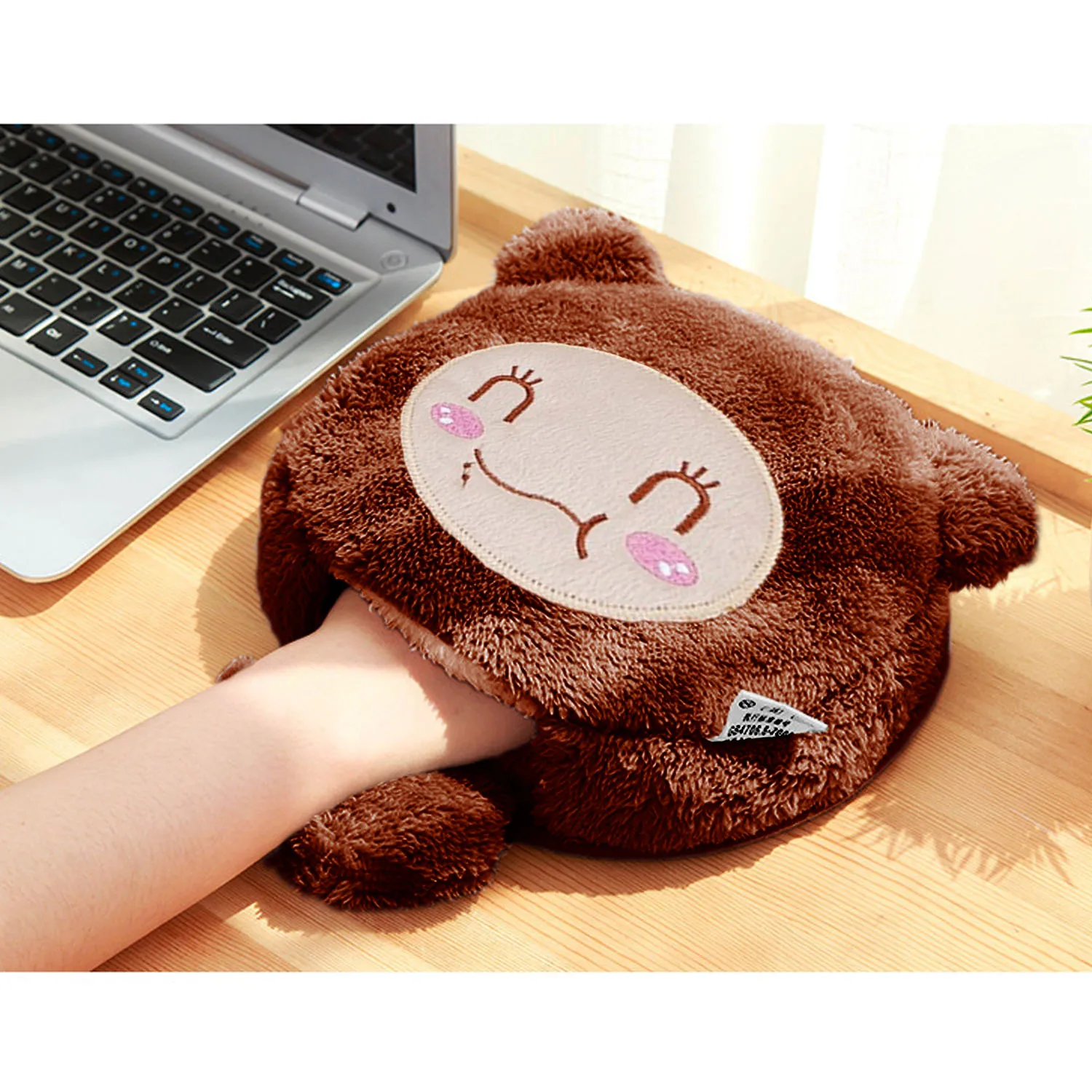 Зимний милый коврик для мыши из мультфильма мягкого плюша USB игр с подогревом