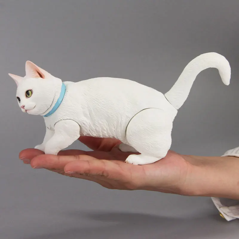 

Cat movable model hand-made soldier doll pet toy simulation animal short-legged tabby cat mi