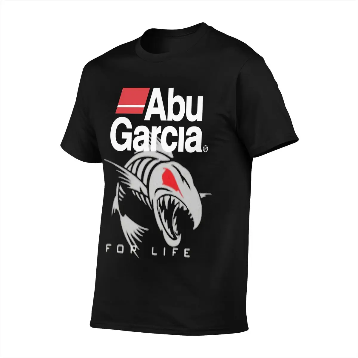 Футболка мужская оверсайз с логотипом Abu Garcia 2 сторонняя рубашка рисунком из