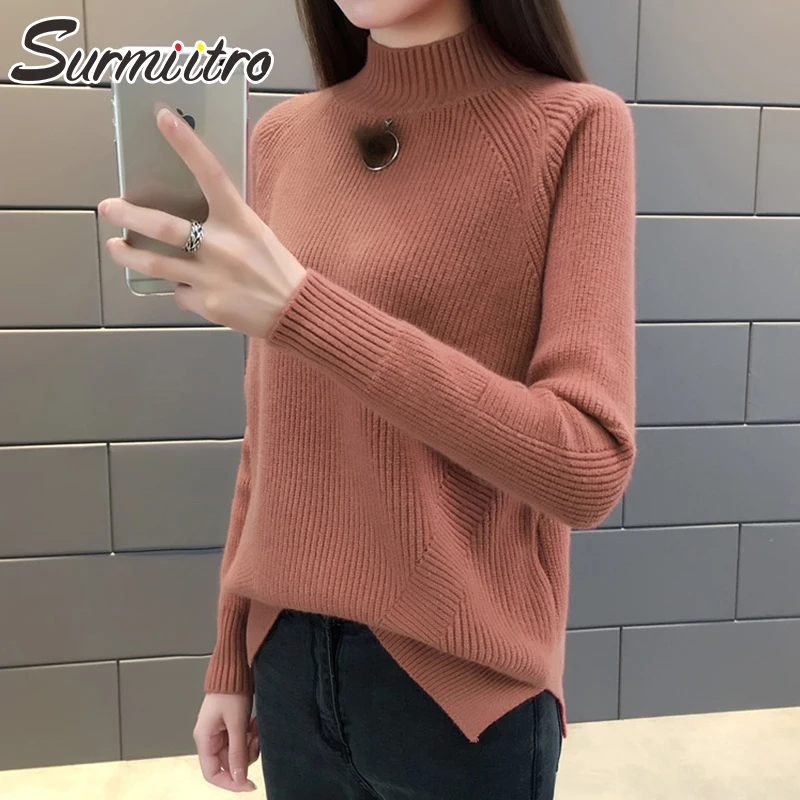 женский вязаный свитер водолазка черный желтый цвет хаки красного цвета