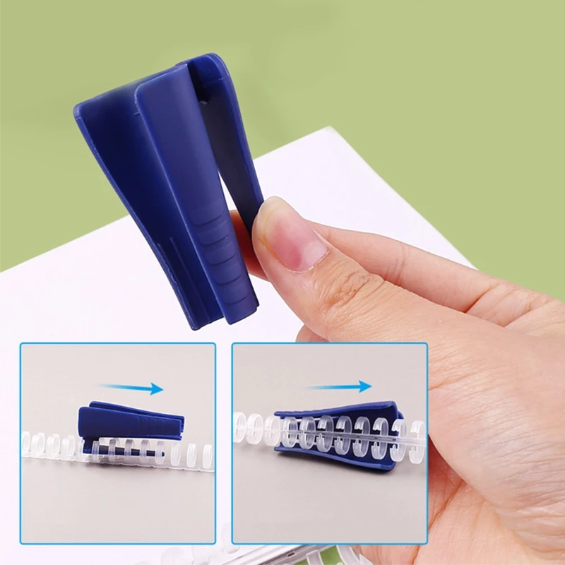 

Adjustable 30-hole Loose-leaf Binding Ring Kits Total Length 10.82'' Punch Clip School Supplies 85 Pages Capacity