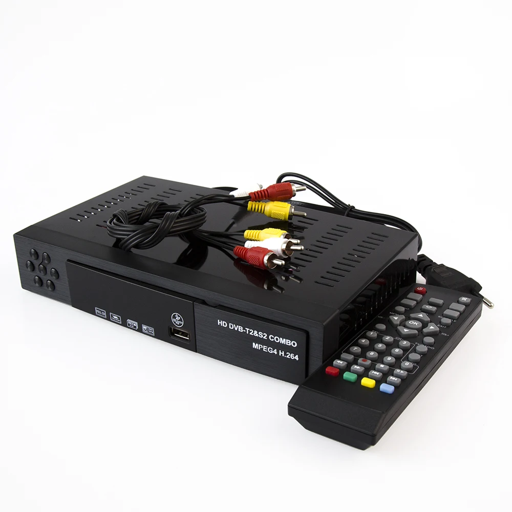 DVB T2 + S2 HD Цифровое спутниковое ТВ-приемник тюнер к оплате наземный приемник MPEG4