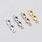 Застежка-шнур из серебра 925 пробы, для браслетов и ожерелий, 10 шт.