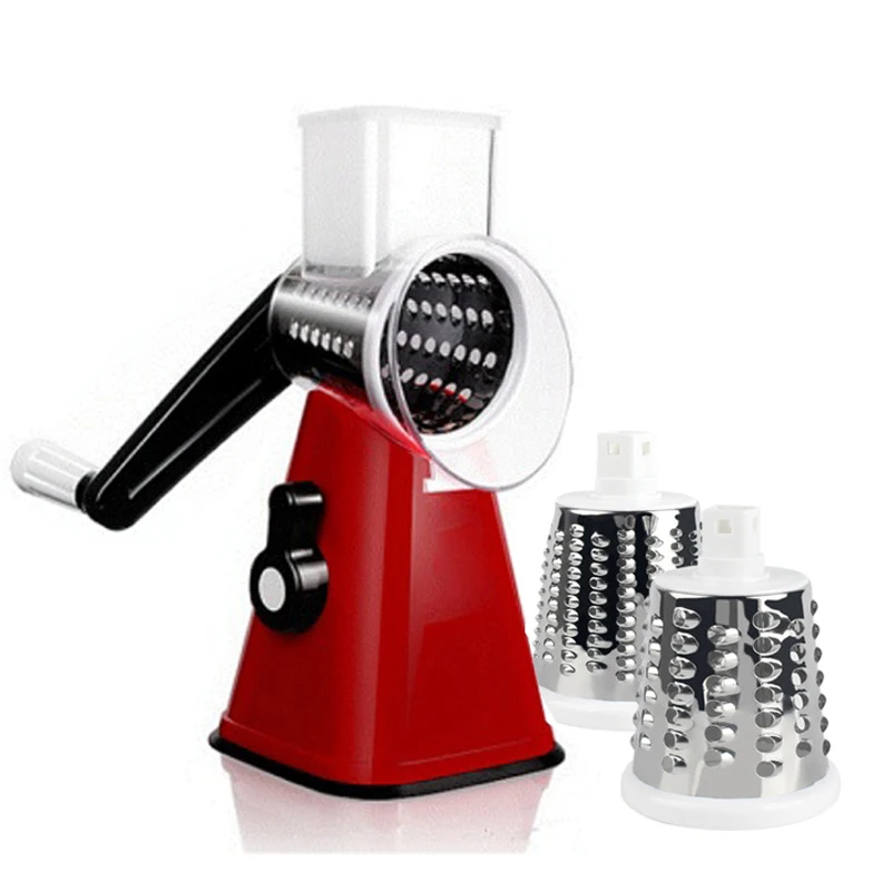 

Safe Vegetable Slicer Pp Rotating Bleacher 3 Removable Drum Sheets Washing Water Safe and Efficient All Kitchen Cocina Gadget