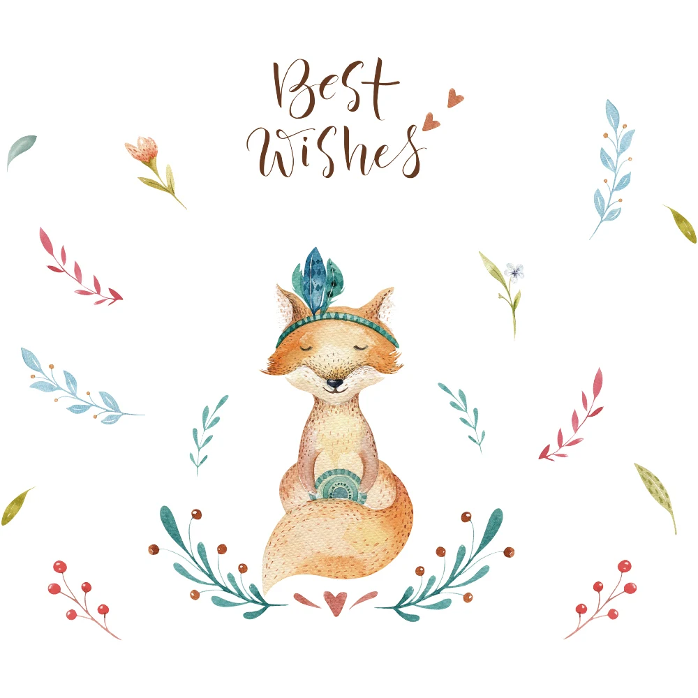 DICOR детские наклейки на стены для детской комнаты цветы Мультяшные животные