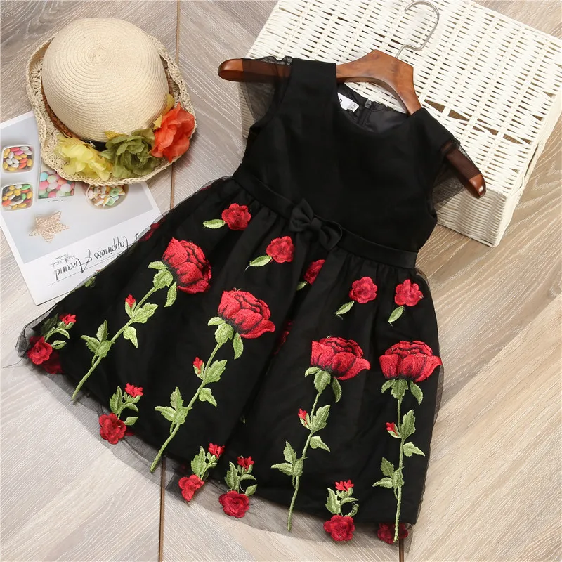 Платье для девочек детская повседневная одежда модное милое праздничное платье