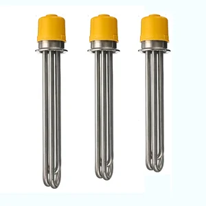 XNEMON 1 шт. 220 В тройной зажим 2 OD64 нагреватель SS304 электрический водонагреватель Нагревательный элемент 260 мм280 мм300 мм 3,0 кВт6 кВт