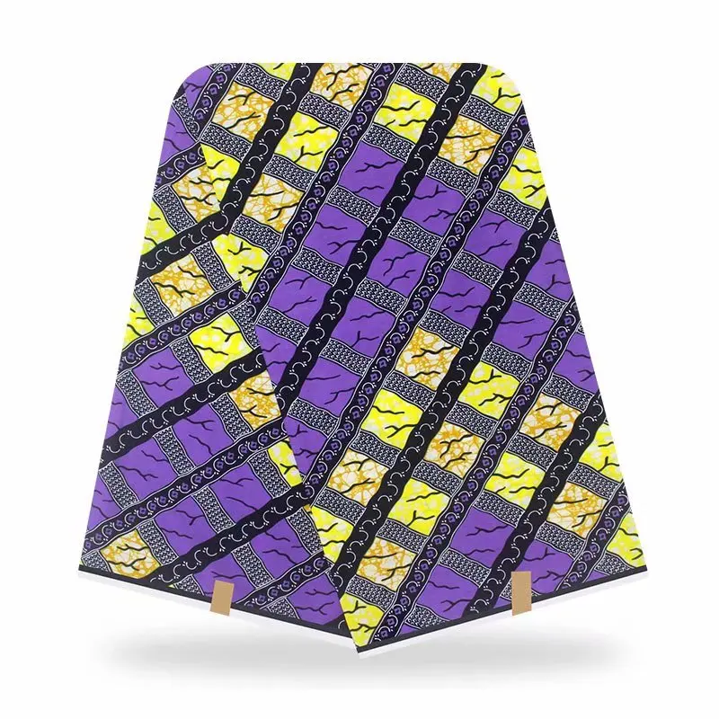 Новое поступление Элегантный фиолетовый 100% хлопок высокое качество африканская