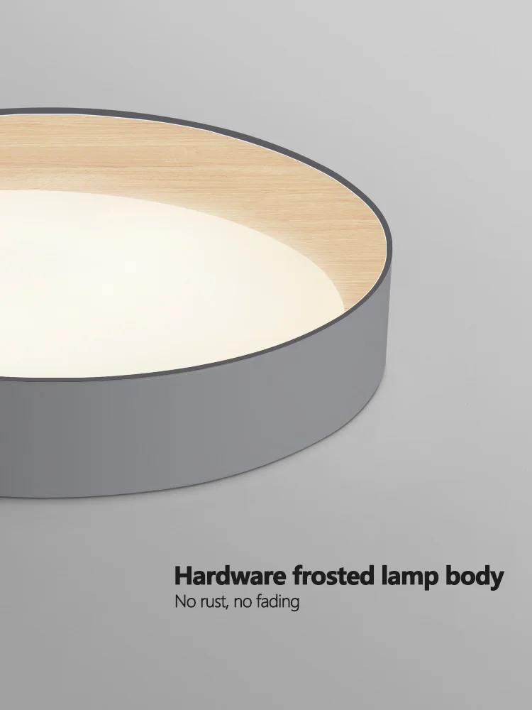 Bedroom lamp led ceiling modern minimalist atmosphere home wood grain master bedroom study | Лампы и освещение