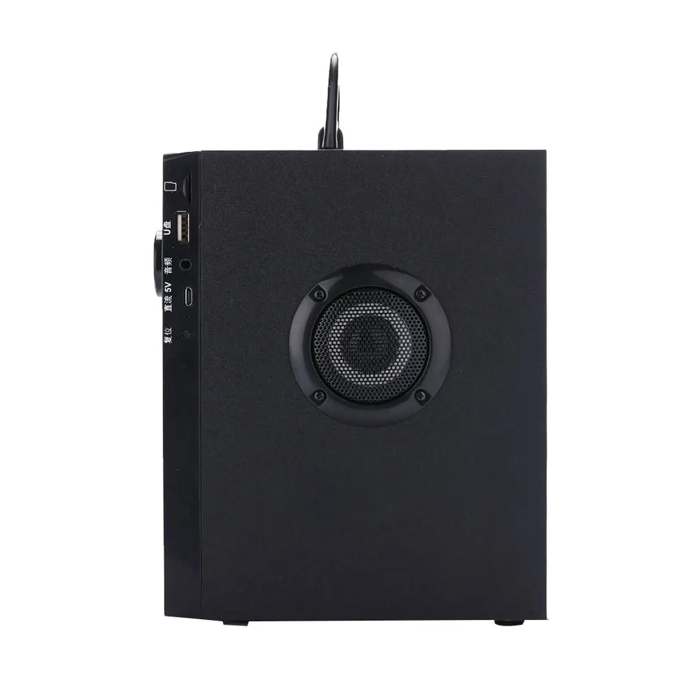 10 Вт HiFi 2,1 стерео Bluetooth динамик портативный деревянный пульт дистанционного управления сабвуфер FM Радио Mp3 Воспроизведение супер бас громкий динамик Компьютер