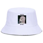 Панама Zero Two женская с мультяшным принтом, хлопковая Панама в стиле хип-хоп, модная пляжная шапка от солнца для женщин