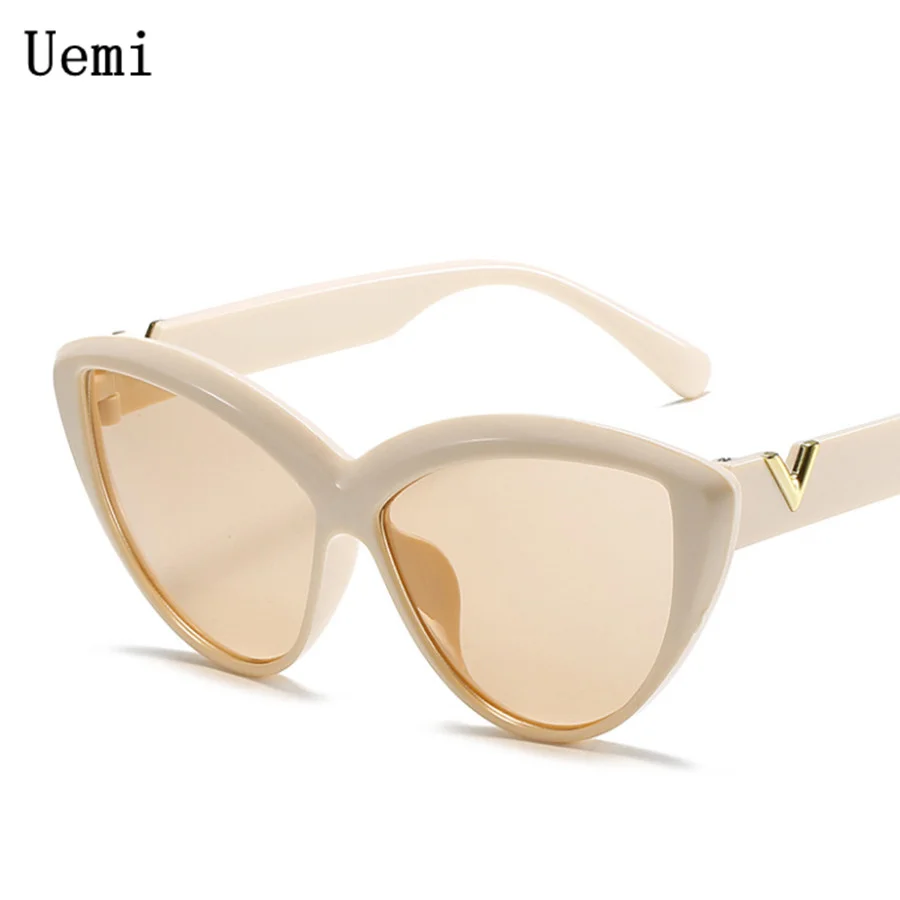 

Retro Fashion Cat Eye Sunglasses For Women Outdoor Party Eyeglasses With V UV400 Vintage Ladies Brand 2021 New