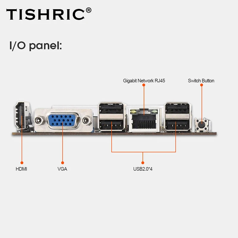 TISHRIC BTC-T37 профессиональная майнинговая материнская плата Бортовая Procrssor 8 * PCIE 16X