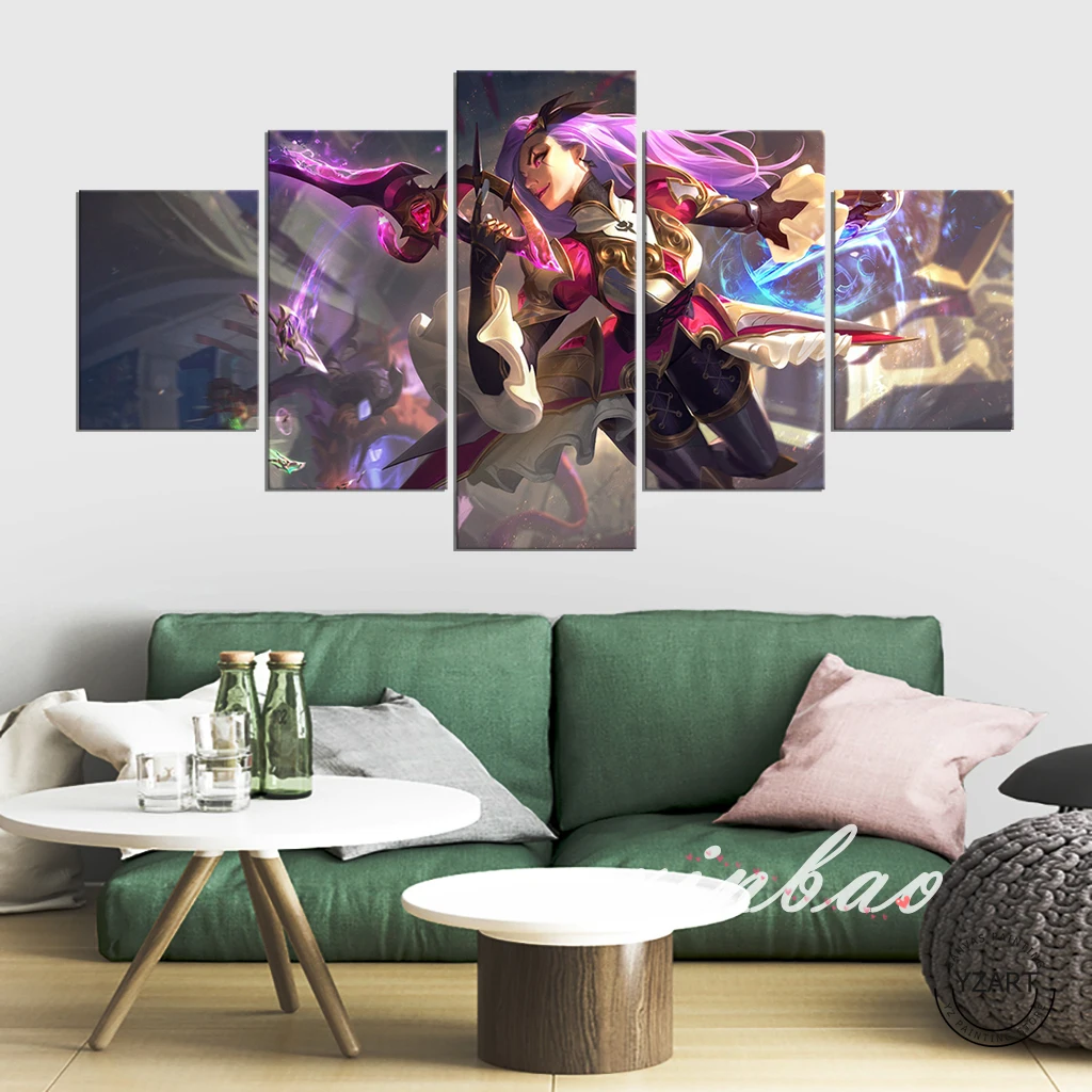 Катарина League of Legends игра художественный плакат на холсте Картины HD настенные