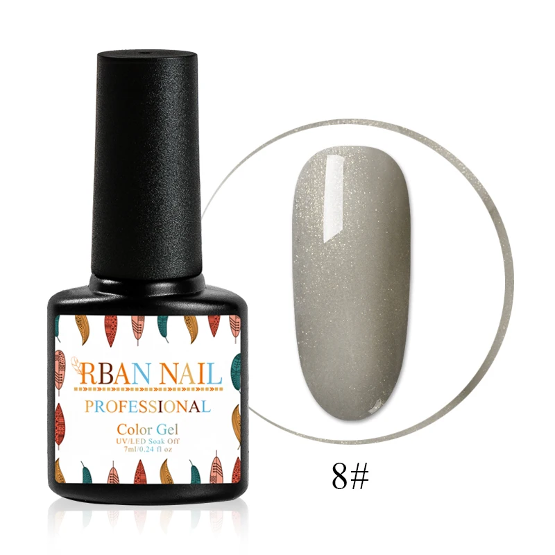 RBAN NAIL Naked Коричневая серия Гель-лак для ногтей 7 мл отмачиваемый осенний зимний лак для ногтей Полупостоянный лак для ногтей УФ-гель - Цвет: HHK3964