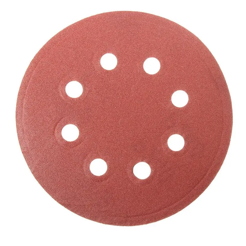 

100Pcs 5in Sander Disc 60/80/100/120/240 Grit Sandpaper Sheet Hook Loop Sanding Disc Sanding Disk for Sandpaper Grinding Disc