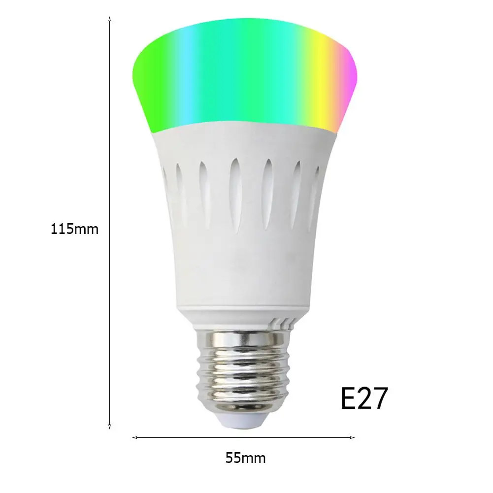 

RGB Full Color Smart Bulb Energy Saving E27 LED Dimmable Compatible APP Voice Remote Control with Profile Lighting