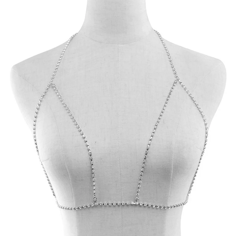 Пикантные цепочки для тела со стразами женские ювелирные изделия из жемчуга