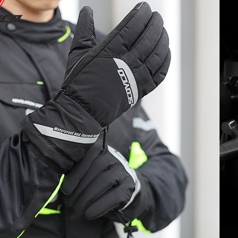 Мотоциклетные Перчатки-Велоспорт лыжи Спорт на открытом воздухе толстые теплые