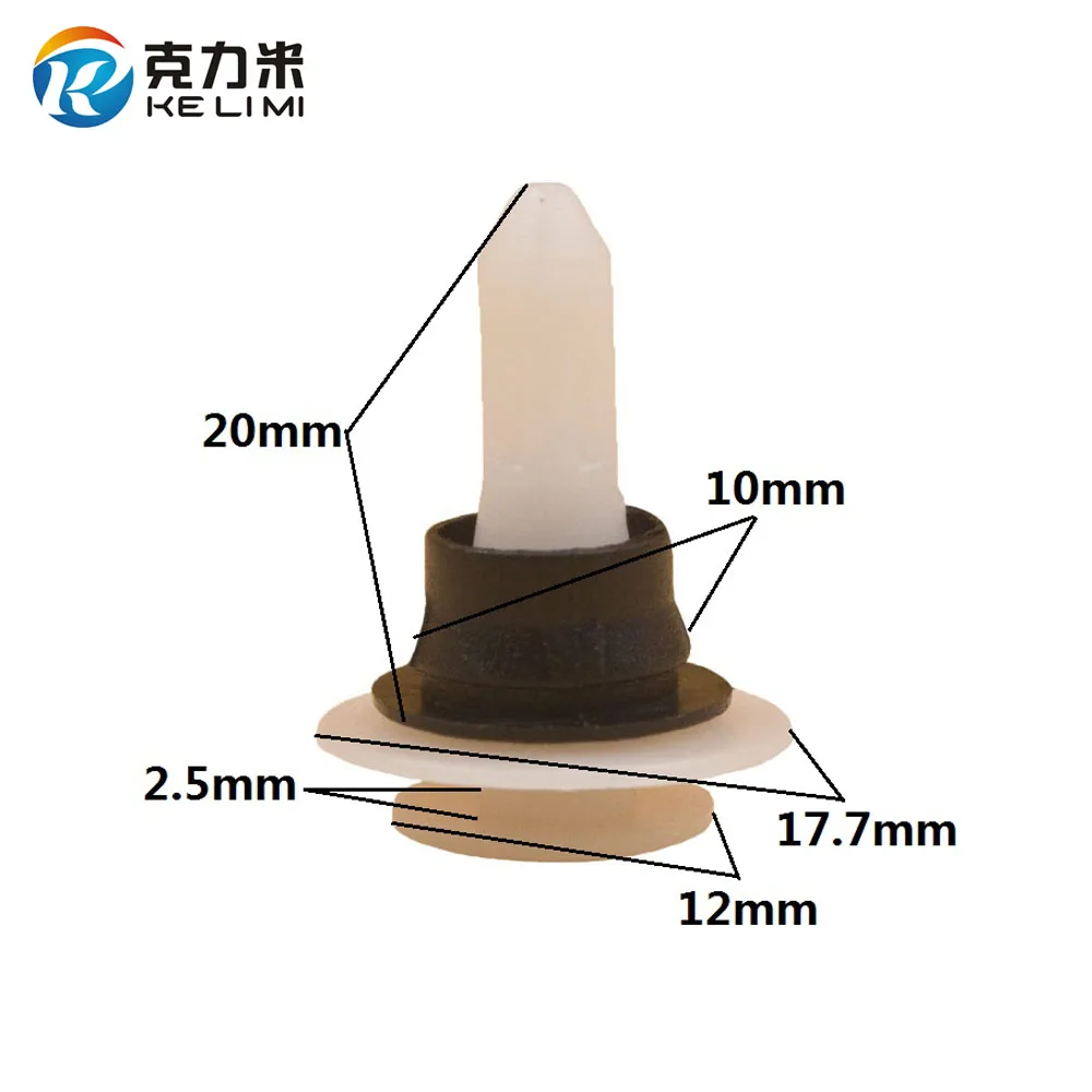 

100Pcs Car Accessories Retainer Rivet Fits European Auto Door Panel Trim Fastening Clips 10mm