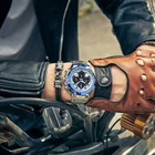 WWOOR 2021 Новый Для мужчин часы хронограф Нержавеющаясталь лучший бренд класса люкс Синий Спортивные кварцевые часы Для мужчин Водонепроницаемый Relogio Masculino