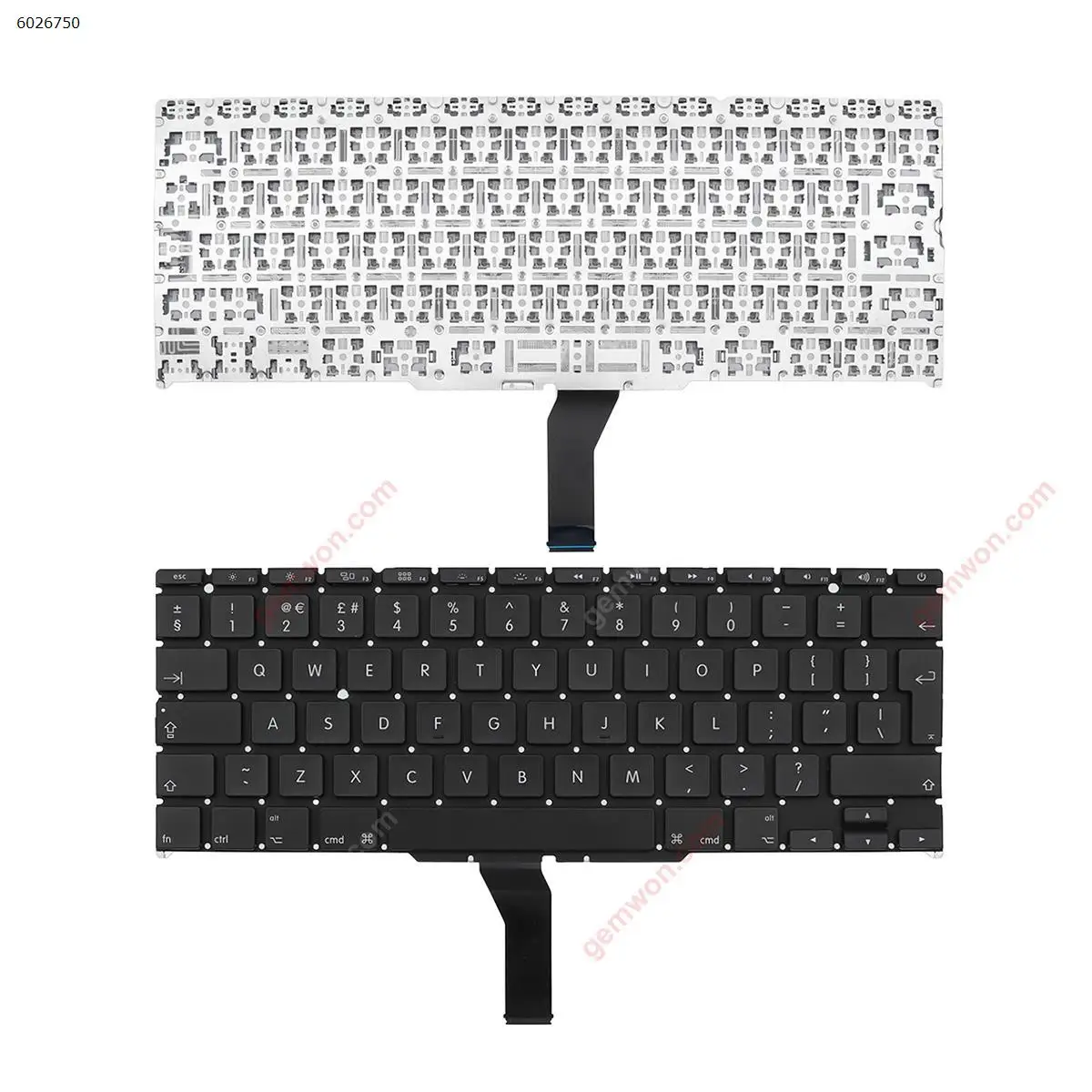 Английская клавиатура QWERTY для Apple Macbook Air A1370 A1375 A1465 A1406 11 6 дюйма черная без