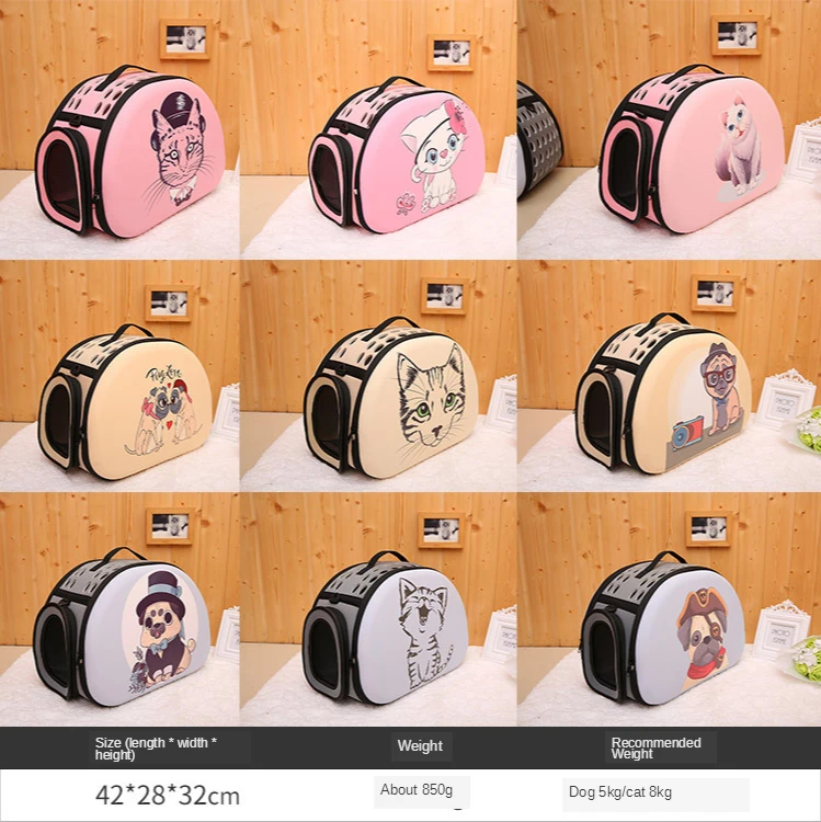 

Dog Carrier Bag Portable Cats Handbag Foldable Travel Pet Bag Puppy Carrying Mesh Shoulder Pet Bags S/M/L