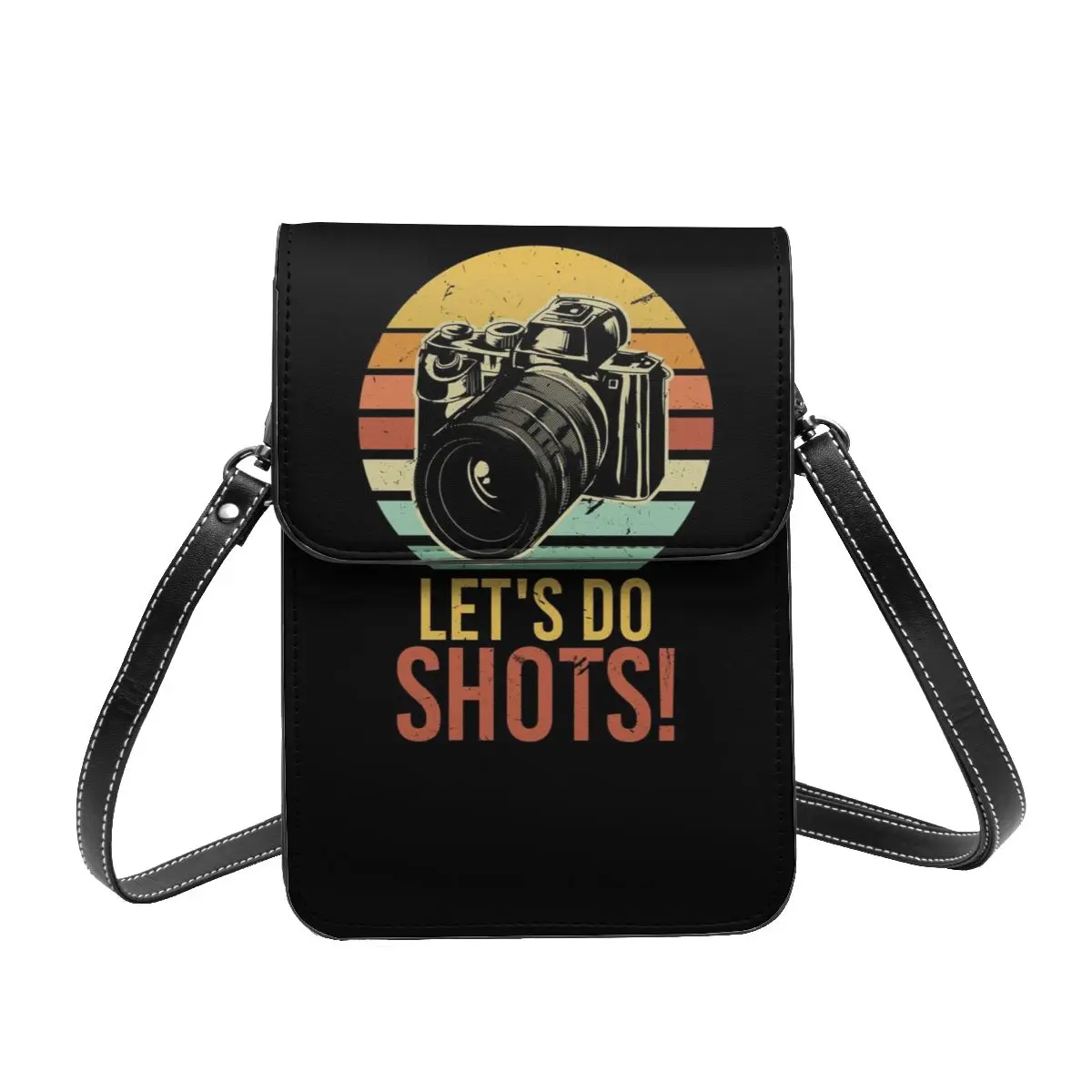

Let's Shoot Retro Vintage Style Camera Shoulder Bag Photographer Female Gift Mobile Phone Bag Reusable Leather Office Bags