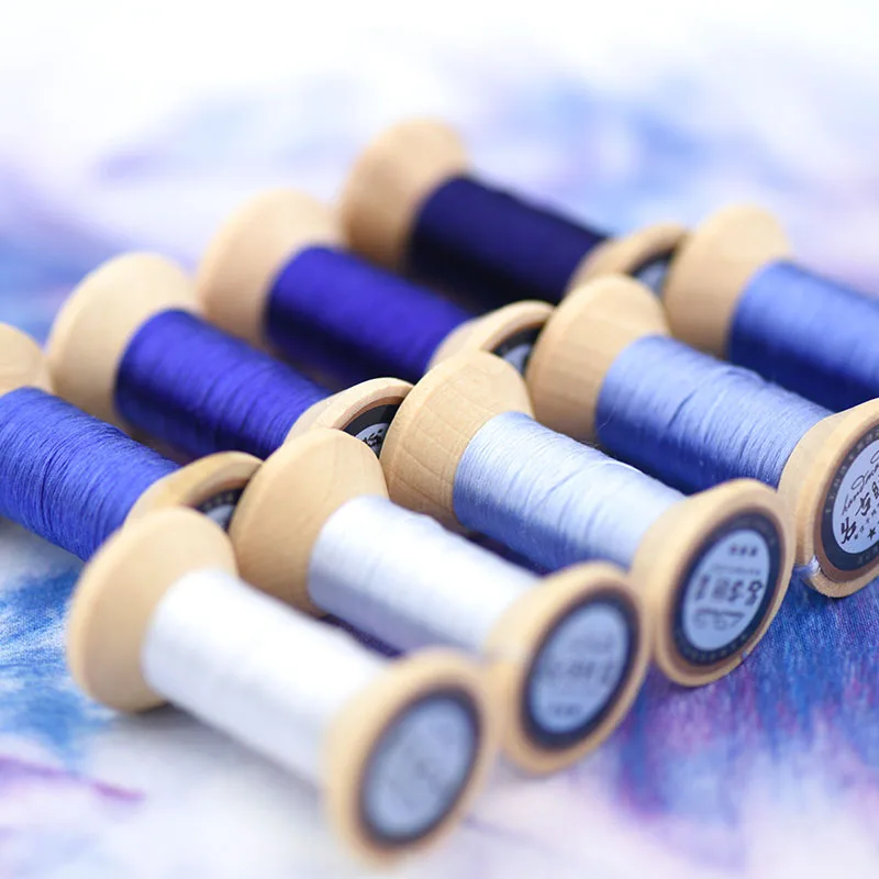 ultra marine embroidery thread/practical mini spool/suzhou thread /DIY common | Дом и сад