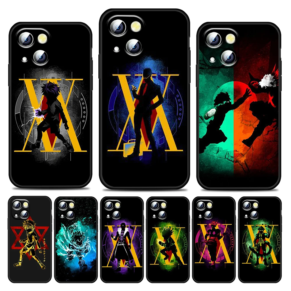 

Hunter X Hunter Hot Anime For Apple iPhone 13 12 11 Pro Max Mini XS Max X XR 6 7 8 Plus 5S SE2020 Soft Black Phone Case