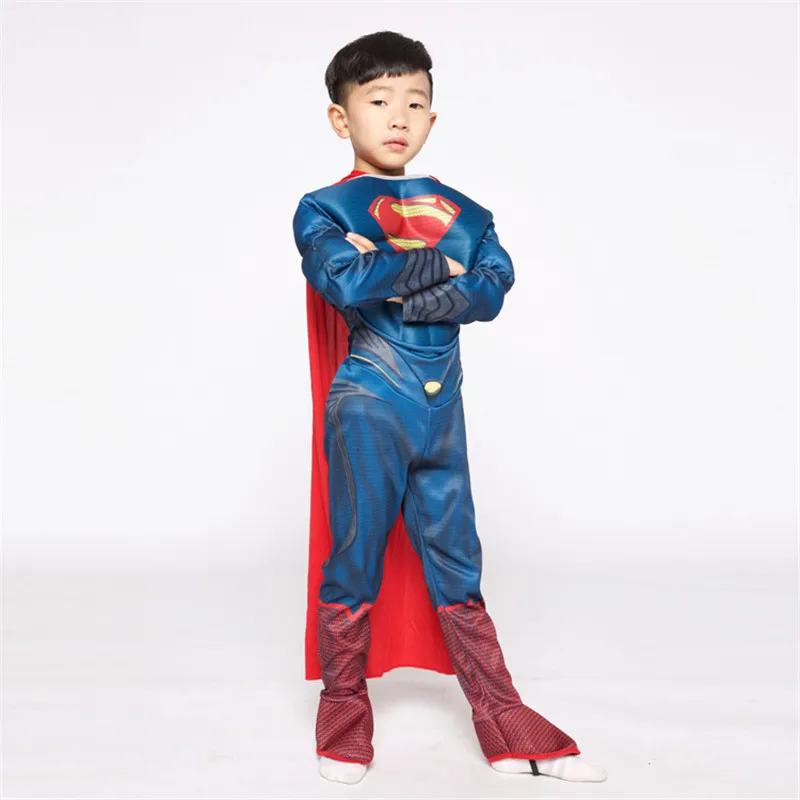 Детский костюм супергероя n Muscle для мальчиков и девочек косплея на Хэллоуин