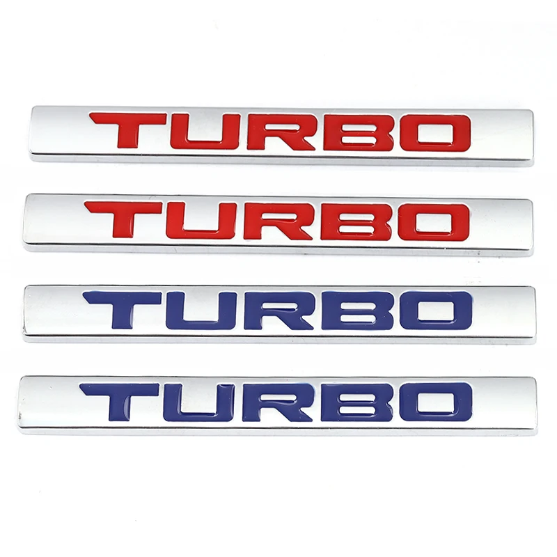 Металлическая автомобильная 3d наклейка с логотипом Turbo эмблема значок наклейки