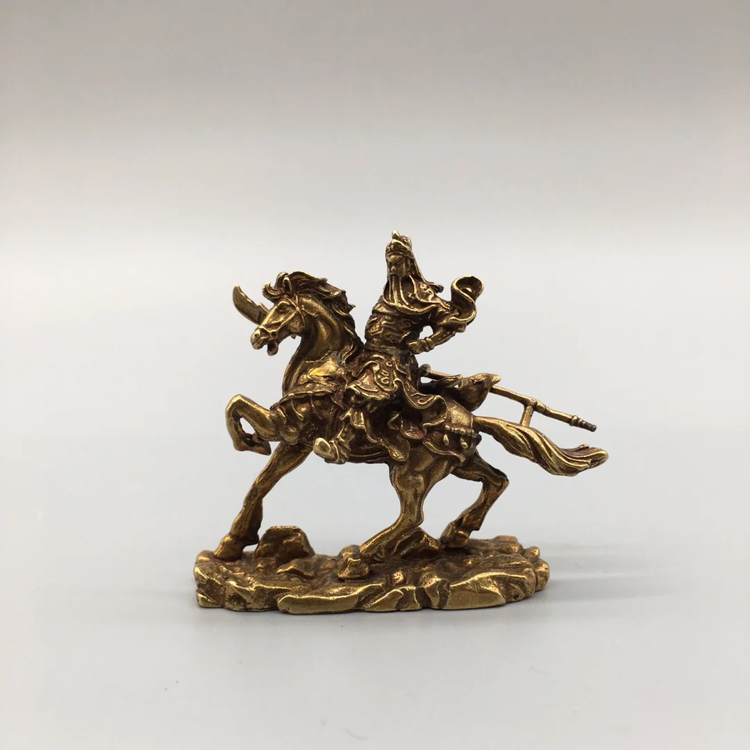 

Exquisite antique brass (warhorse. Guan Gong) home decoration