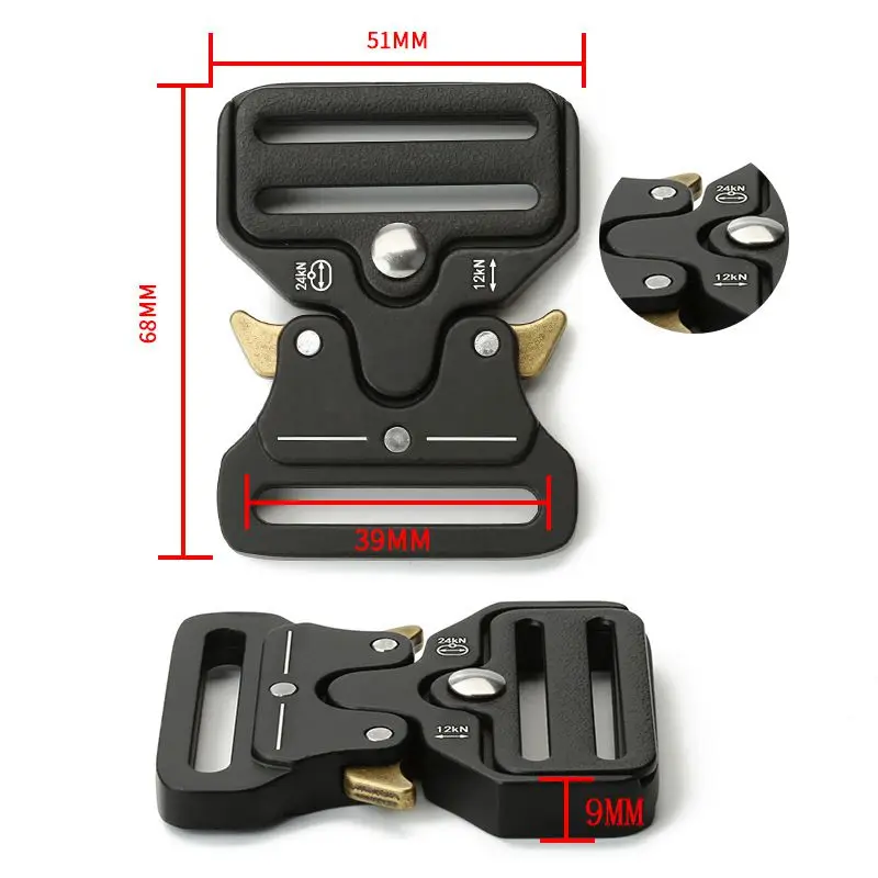 

32 38 45mm Quick Side Release Metal Strap Buckles For Webbing Diy Bags Luggage Clothes Accessories Sewing Webbing Clip Buckles