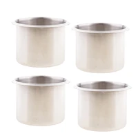 pack of 4 stainless steel poker table cup holder inserts recessed cup drink holder for car boat truck water bottle holder