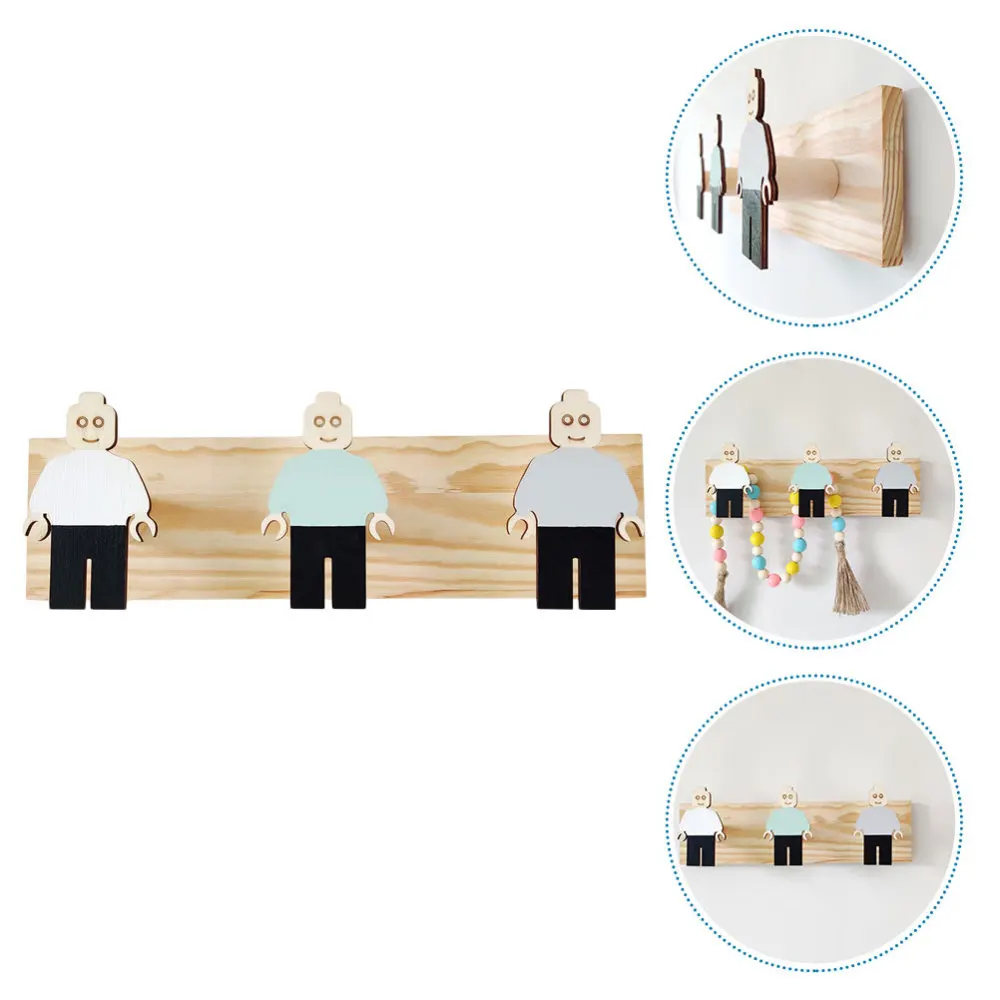 

1Pc Practical Wall-mounted Hanger Lovely Robot Design Clothes Hook for Home