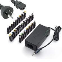 34pcs Universal Laptop Charger 96W 12v to 24v Adjustable Portable Adapter with EU US UK AU GB Power Cord For HP & All Notebooks