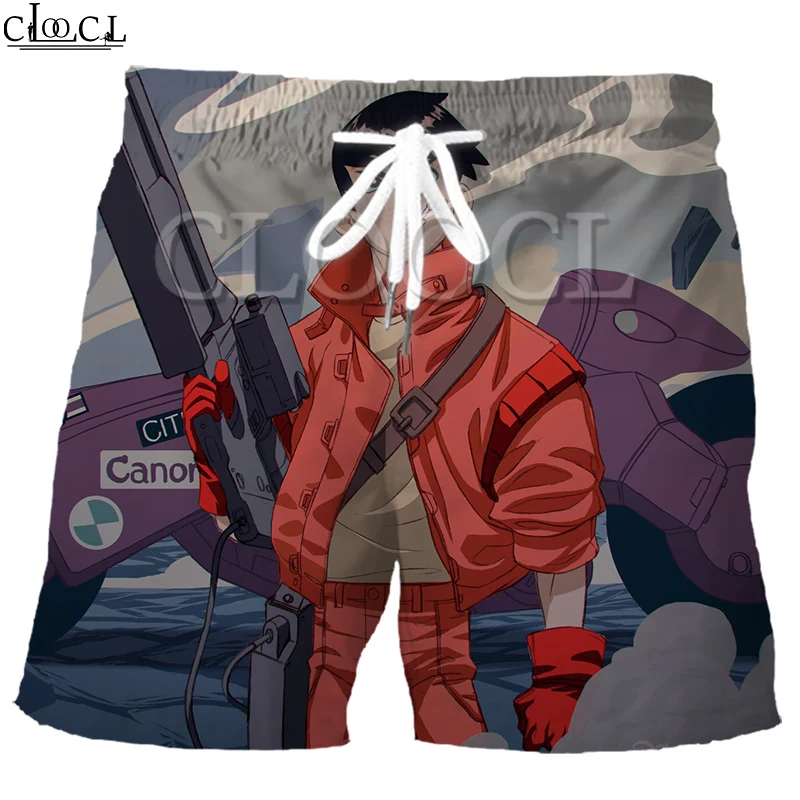 Шорты CLOOCL мужские с японским аниме Akira Kaneda Neo Токио Модные свободные эластичные