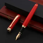 Высококачественная перьевая ручка jinhao 750, Китайская красная Золотая элегантная искусственная каллиграфия