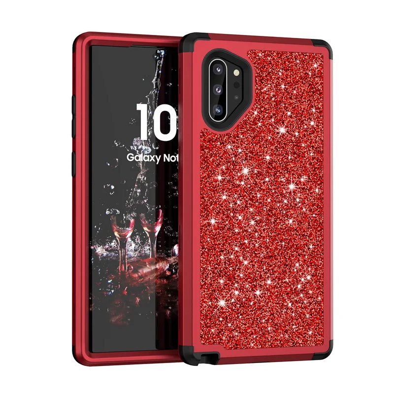 Роскошный блестящий противоударный чехол для телефона samsung Galaxy Note 10 Plus 9 S10 S9 Броня