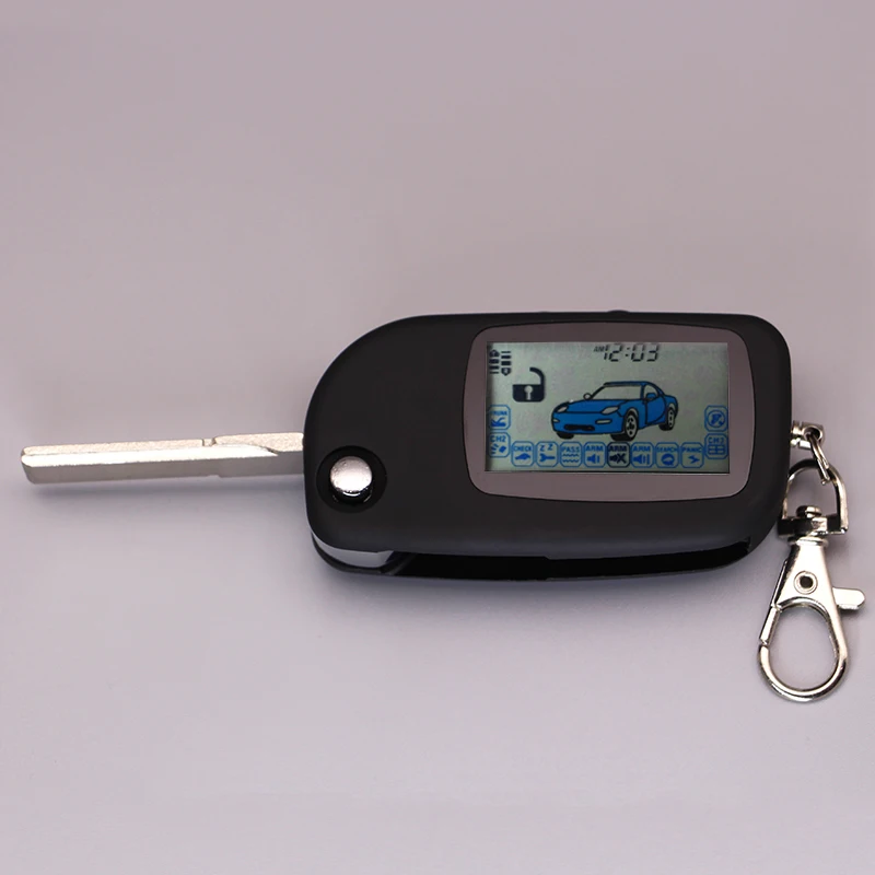 

Twage A6 Lcd Uncut Blade Fob Remote Control Key Chain For Starline A6 Folding Flip Keychain Vehicle Security Two Way Car Alarm