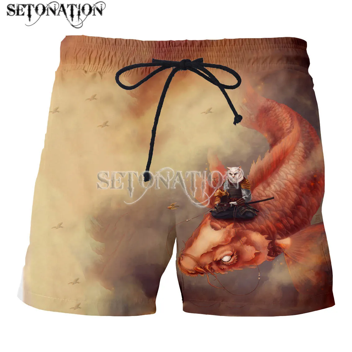 

New arrive Samurai cat 3D print men women fashion cool shorts dropshipping